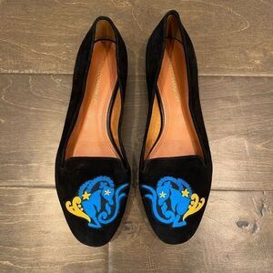 Rebecca Minkoff Astro Too Loafer Capricorn Black Suede Women’s 10M Slip On